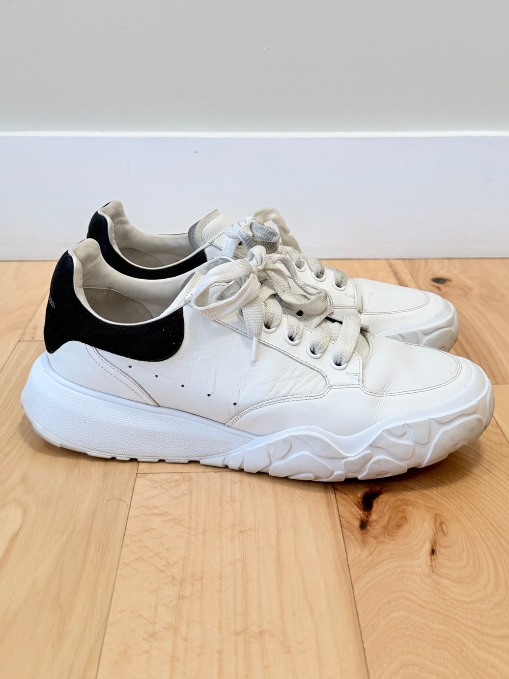 Alexander McQueen Men’s Oversized Court Trainer Sneakers